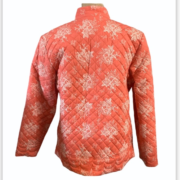 Floral Striped Reversible Quilted Jacket - Picture 3 of 14